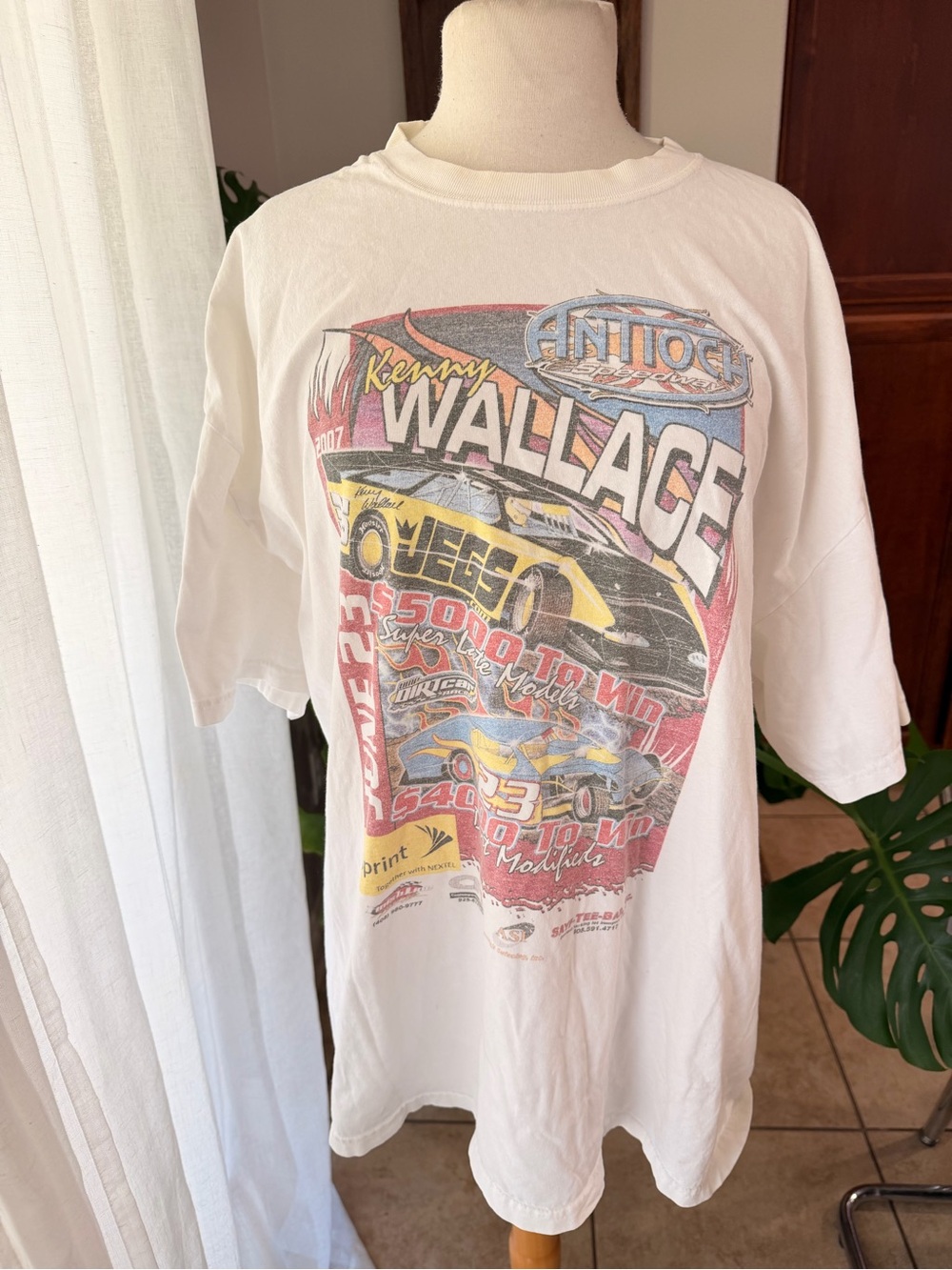 Kenny Wallace 2007 Antioch Speedway Racing Graphic Tee 2XL